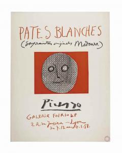 Picasso Pablo 1881-1973,Pates Blanches, Galerie Folklore, Lyon,Christie's GB 2016-05-19