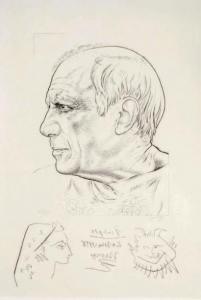 PICASSO Pablo # Paul LEMAGNY,Portrait de Picasso,Boisgirard - Antonini FR 2018-03-07