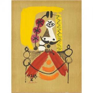 Picasso Pablo 1881-1973,Portrait imaginaire,1969,Phillips, De Pury & Luxembourg US 2017-06-07