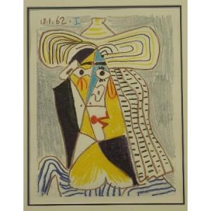 Picasso Pablo 1881-1973,Portrait of a woman,1962,Dee, Atkinson & Harrison GB 2012-02-17