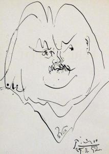 Picasso Pablo 1881-1973,Portret Balzaca (II),1952,Desa Katowice PL 2008-09-27