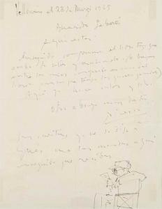 Picasso Pablo 1881-1973,Sabartés assis et lisant une lettre,Christie's GB 2016-03-31
