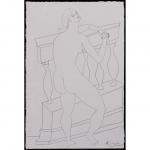 Picasso Pablo 1881-1973,Sans titre, (Femme s'appuyant sur une balustrade),1920,Piasa FR 2024-03-13