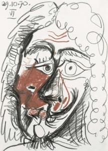 Picasso Pablo 1881-1973,Tête d'homme,1929,Christie's GB 2005-06-23
