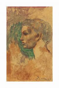 Picasso Pablo 1881-1973,Tête de femme en profil,1906,Christie's GB 2017-06-27