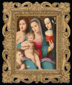 PICCINELLI IL BRESCIANINO Andrea 1485-1525,The Madonna and Child with Saints Sebastian a,Christie's 2020-12-17