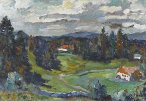 PICCOT Henri 1900-1900,Herbstliche Juralandschaft,Dobiaschofsky CH 2010-11-10