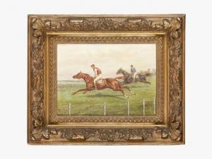 PICHAT Olivier 1825-1912,Scène de course de chevaux,Millon & Associés FR 2019-06-25