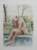PICHIANELLO Valerio 1900-1900,Seated
male on a bench,Peter Wilson GB 2011-07-05