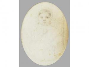 PICHON Pierre Auguste 1805-1900,Portrait de Mademoiselle Delmas Dessinovale,Ader FR 2008-12-10