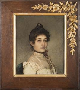 PICHOT Emile Jules 1857,PORTRAIT OF MADAME MOULTE,Babuino IT 2014-09-23