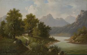 PICK Anton 1840-1905,Alpine landscape with a wanderer on a path,Rosebery's GB 2024-02-27
