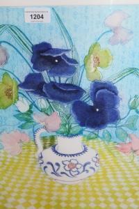 PICKARD WINIFRED 1900-1996,' Yellow Table with Flowers ',Lawrences of Bletchingley GB 2023-01-31