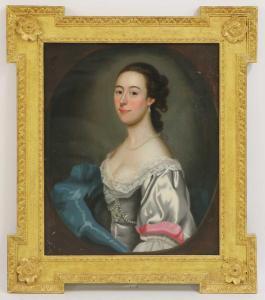 PICKERING Henry 1720-1775,Portrait of a lady, half-length, in a lace-trimmed,Sworders GB 2023-04-04