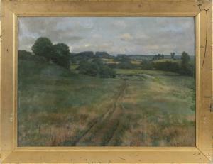 PICKNELL George W. 1864-1943,A path worn through a field,Eldred's US 2021-11-18