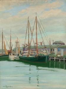 PICKNELL George W 1864-1943,A Quiet Day, Nantucket,Hindman US 2020-05-22