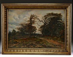 PICKNELL William Lamb 1853-1897,Horse Carriage In Landscape,1893,Artemis Gallery US 2023-11-16