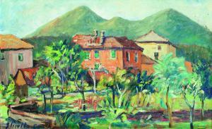 PICOLLO Giacomo 1905-1988,La casa rossa,1965,Wannenes Art Auctions IT 2012-11-27
