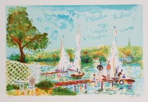 PICOT Jean Claude 1933-2020,Sunday Sailing,Ro Gallery US 2008-04-11