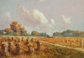PIENNE Arnault F. Arnold 1800-1900,landscape with haystacks,Ewbank Auctions GB 2023-03-23