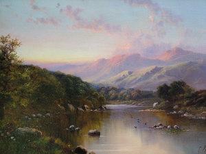PIENNE Georges 1800-1900,Sunset on a highland river,Rosebery's GB 2006-03-14
