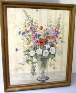 PIERCE Lucy Elizabeth,Still life of summer flowers,Bellmans Fine Art Auctioneers 2013-04-24