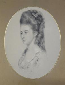 PIERCY F HAWKINS,Head and shoulders portrait of a lady,Gorringes GB 2010-09-08