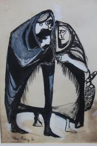 PIERCY Mary,A modernist study of two figures,1961,Cuttlestones GB 2022-09-22