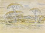 PIERNEEF Jacob Hendrik 1886-1957,Acacias in Landscape,1941,5th Avenue Auctioneers ZA 2023-04-16
