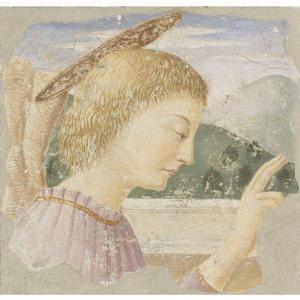 PIERO DELLA FRANCESCA 1415-1492,ANGEL OF THE ANNUNCIATION,Sotheby's GB 2011-01-28