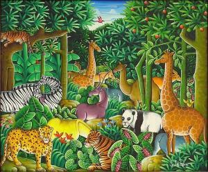 PIERRE Y.Jn 1900,Animals in a Jungle,Kodner Galleries US 2015-08-05