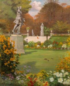 PIERSON Alden 1874-1921,Paris, le jardin du Luxembourg,1912,Damien Leclere FR 2018-12-10