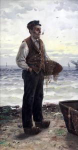 PIETA A,Dutch fisherman smoking a pipe,1900,Gorringes GB 2017-04-25