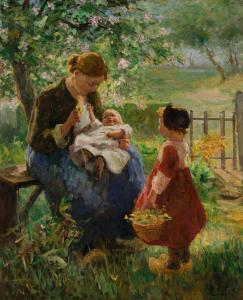 PIETERS Evert 1856-1932,Maternal Care,Sotheby's GB 2023-10-06