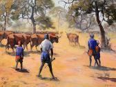 PIETERSEN G.J 1900-1900,Cattle Herders,1978,5th Avenue Auctioneers ZA 2013-07-21