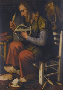 PIETERSZ. Pieter 1540-1603,DE GORTENTELLER, A DUTCH PROVERB OF AN OLD MAN SPI,Sotheby's 2014-04-30