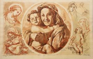 PIETRA Pietro 1885-1956,Studi per Madonna,Art International IT 2023-03-27
