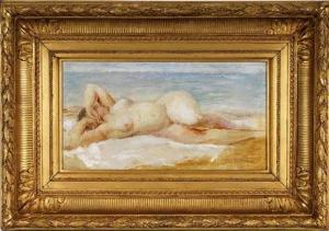 PIETRI,Femme nue allongée sur le sable,Piguet CH 2007-03-14