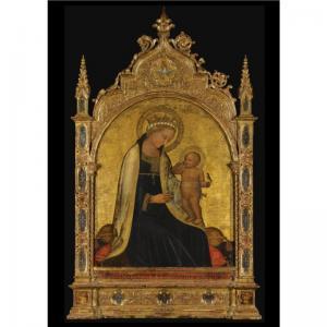 PIETRO DI DOMENICO DA MONTEPULCIANO 1418-1422,MADONNA OF HUMILITY,Sotheby's GB 2009-07-08