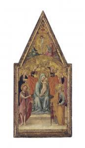 PIETRO DI GIOVANNI DI AMBROGIO,The Madonna and Child with Saints John the Bapt,Christie's 2012-07-03