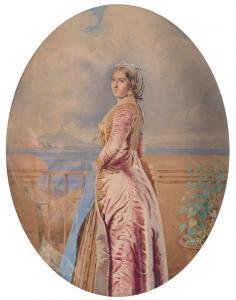 PIETROCOLA Floriano 1809-1899,Ritratto di Maria Adelaide d'Asburgo - L,Galleria Pananti Casa d'Aste 2021-12-10