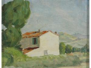 PIETRONI Antonio 1896-1958,Paesaggio con casolare,Sesart's IT 2020-07-31