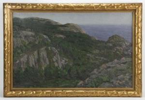 PIETZSCH Richard,mountainous landscape overlooking the ocean,1912,Kaminski & Co. 2020-01-25