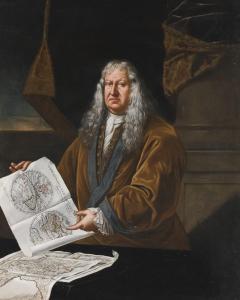 PIGNATTA Giulio 1684-1751,PORTRAIT OF A CARTOGRAPHER,1712,Sotheby's GB 2012-07-05