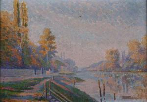 PIGNIOLLET Louis 1869-1946,Les bords de Seine,Adjug'art FR 2013-06-25