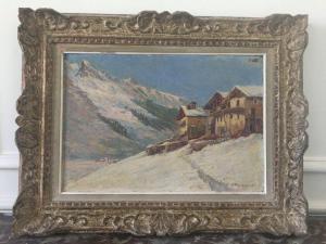 PIGNIOLLET Louis 1869-1946,Pragnolan sous la neige,Osenat FR 2020-10-03