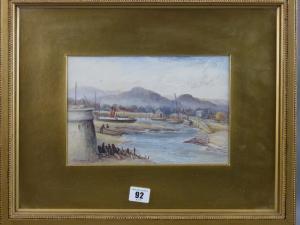 PIKE Florence E,Harbour scene with boats,Rogers Jones & Co GB 2016-02-23