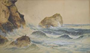 PIKE Frederick William 1870-1890,coastal scenes,Clevedon Salerooms GB 2021-09-23