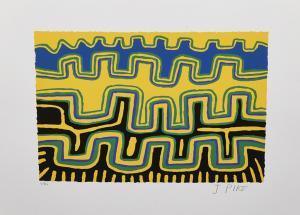 PIKE Jimmy 1940-2002,Untitled (Yellow and Blue),Shapiro AU 2022-07-28