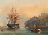 PIKE Leonard W 1887-1959,Shipping in Plymouth Harbour off Mount Edgcumbe,Christie's GB 1999-11-11